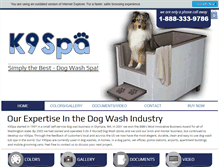 Tablet Screenshot of k9spa.com